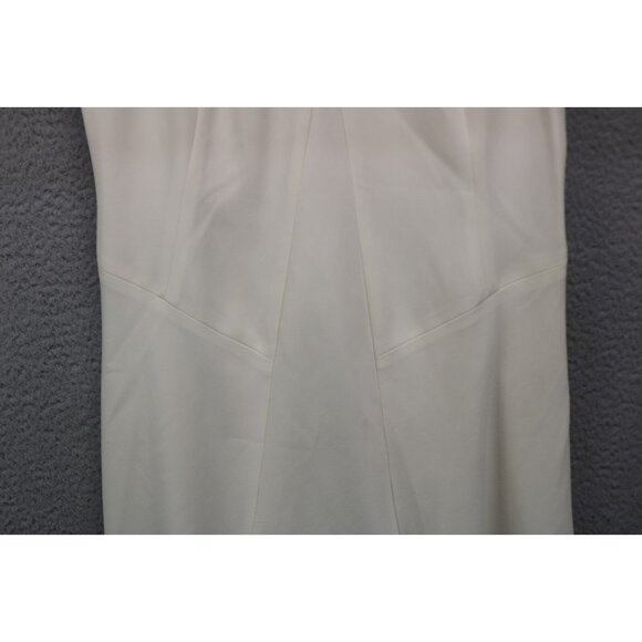 Bloomingdales Ivory A-Line Sleeveless Dress-Size 10/Petite-Lined - Picture 4 of 13